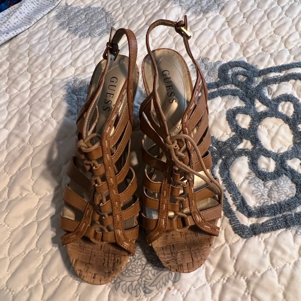 Guess Cork Wedge Shoes